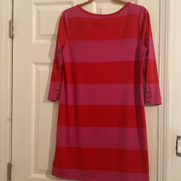 Mud Pie Red and Pink Striped Dress - Picture 4 of 6
